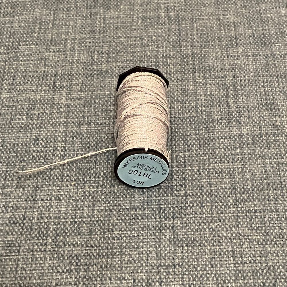 Silver Sparkly Needlepoint Thread Yarn